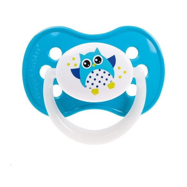 Suzeta silicon simetrica 0-6 luni, bleu, Canpol, 22/568