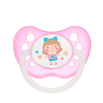 Suzeta silicon ortodontica 6-18 luni, roz, Canpol, 23/257 Suzeta silicon ortodontica 6-18 luni, roz, Canpol, 23/257