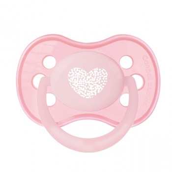 Suzeta silicon simetrica 6-18 luni, roz, Canpol 22/417 Suzeta silicon simetrica 6-18 luni, roz, Canpol 22/417