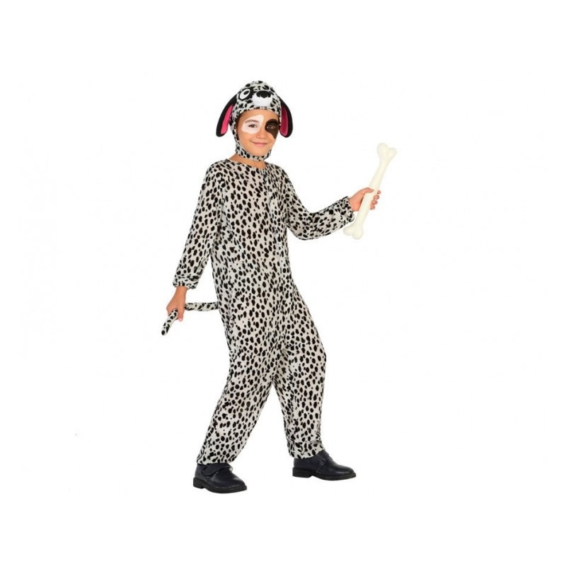Costum carnaval copii dalmatian, cu gluga,3-4ani, Funny Party Shop