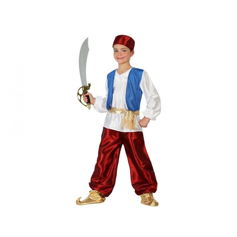 Costum carnaval baieti print arab Alladin,3-4ani, Funny Party Shop