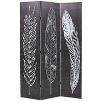 paravan pliabil cu imprimeu pene vidaxl 120 x 180 cm negru imagen 48_0_
0
