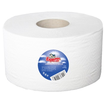 Hartie igienica Expertto, 2 straturi, Alb, 450 g Hartie igienica Expertto, 2 straturi, Alb, 450 g