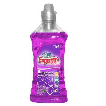 Detergent Expertto pentru pardoseli si suprafete ceramice, Liliac, 1l Detergent Expertto pentru pardoseli si suprafete ceramice, Liliac, 1l