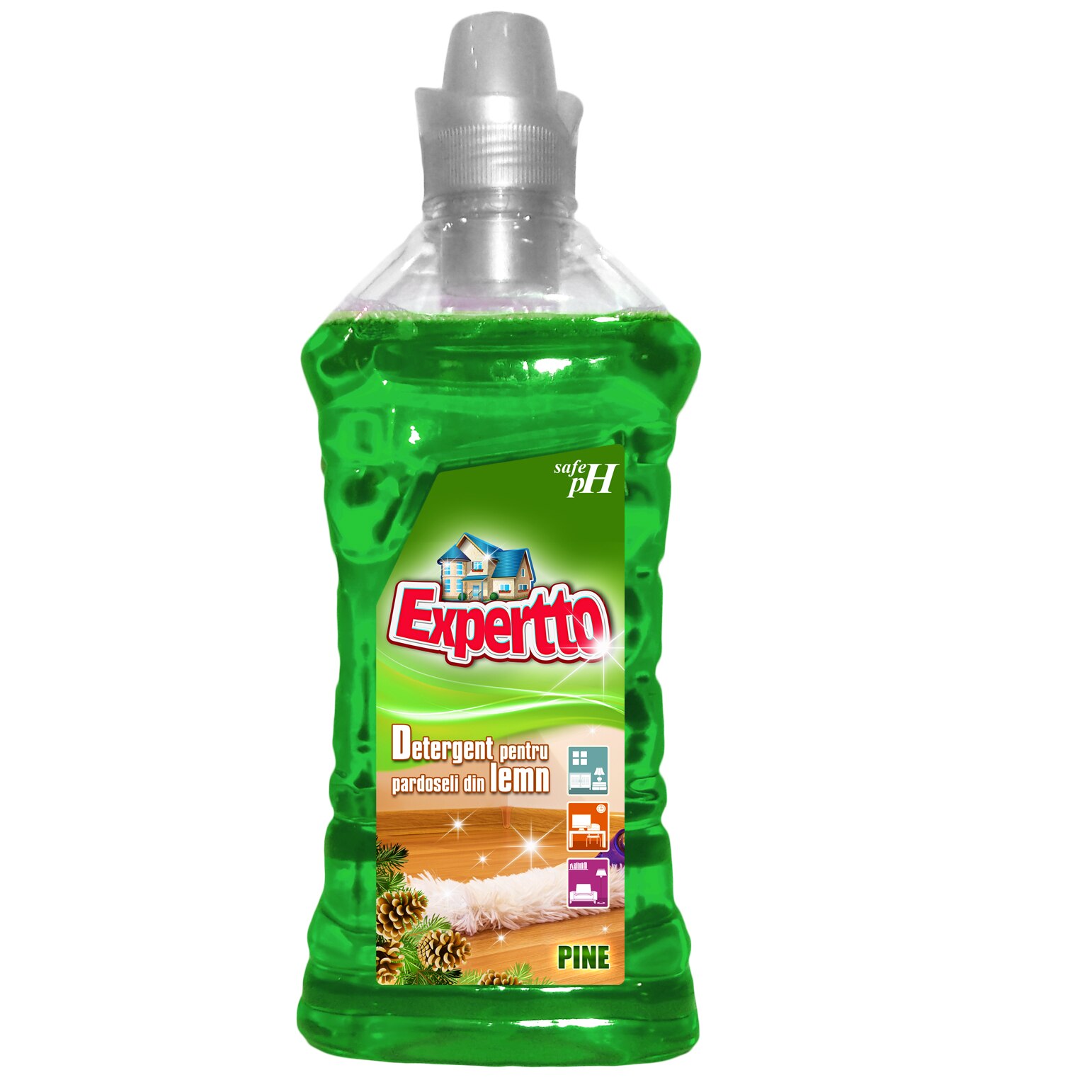 Detergent pentru pardoseli din lemn Expertto, Pin, 1l