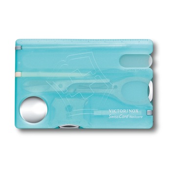 Card multifunctional Victorinox SwissCard Nailcare, albastru deschis Card multifunctional Victorinox SwissCard Nailcare, albastru deschis