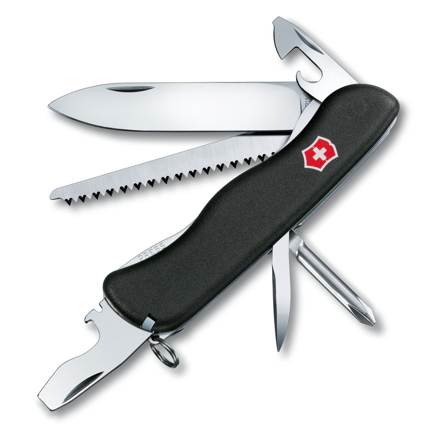 Cutit multifunctional de buzunar, Victorinox Trailmaster, negru