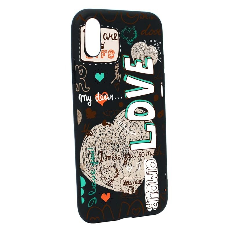 Husa Apple iPhone XS / X, Silicon, Love February B25