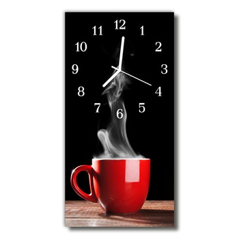 Ceas de perete din sticla Tulup, Model Mug Tea, 60 x 30 cm, Multicolor Ceas de perete din sticla Tulup, Model Mug Tea, 60 x 30 cm, Multicolor