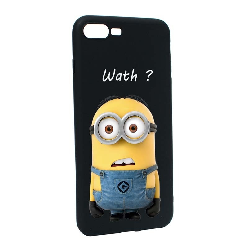 Husa Apple iPhone 7 Plus / 8 Plus, Silicon, Minion Wath? B27