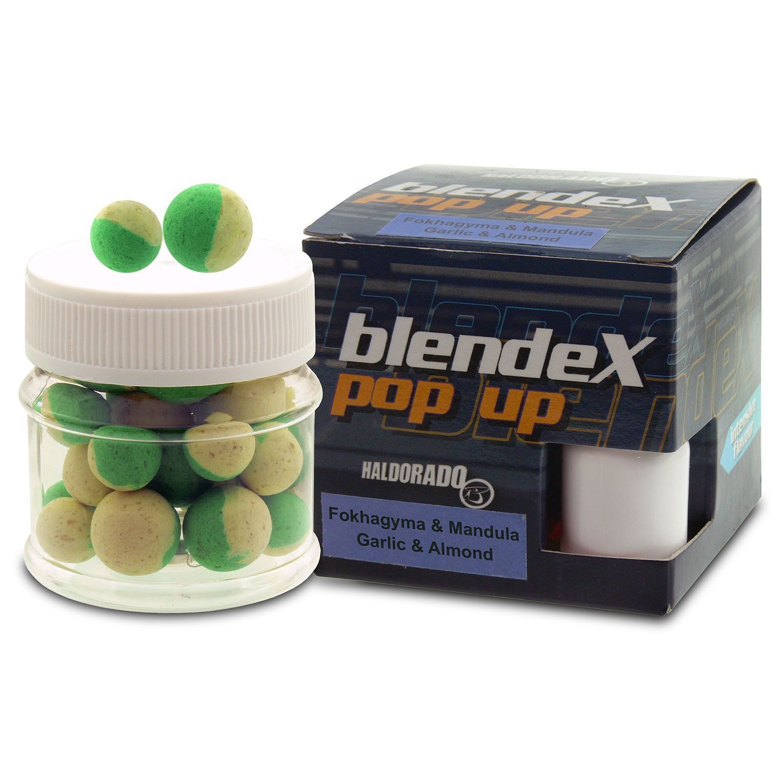 Pelete,Haldorado, BlendeX Pop Up Big Carps 12, 14 mm - Usturoi si Migdale 20 g