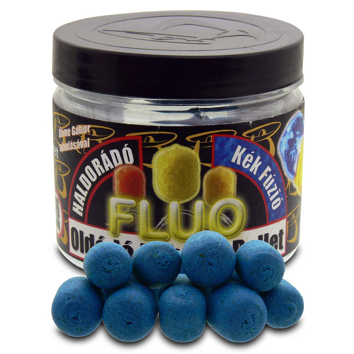 Pelete,Haldorado, Pelete fluo flotante solubile 12, 16 mm - Fuziunea Albastra 70 g