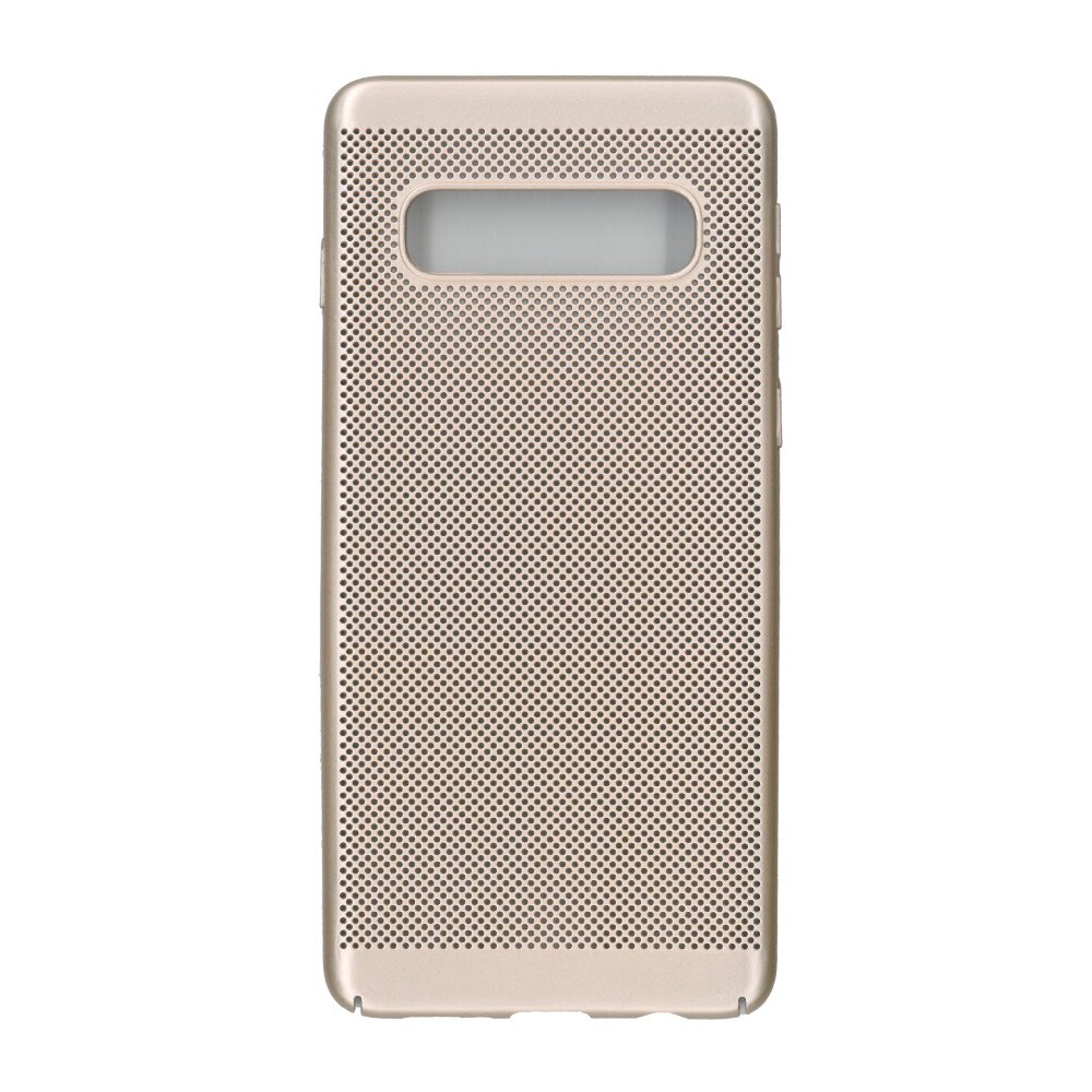 Husa de protectie spate, EuroCell Air Case, cu perforatii pentru Samsung Galaxy S10 Plus,Gold