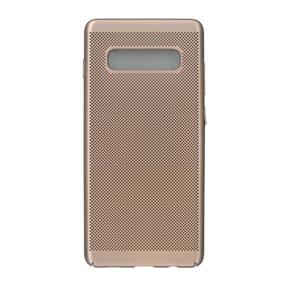 Husa de protectie spate, EuroCell Air Case, cu perforatii pentru Samsung Galaxy S10e, Gold