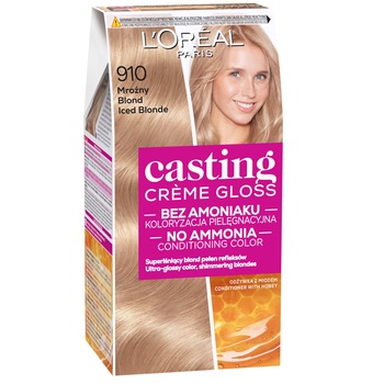 Vopsea de par semi-permanenta fara amoniac L'Oreal Paris Casting Creme Gloss, Blond Cenusiu Vopsea de par semi-permanenta fara amoniac L'Oreal Paris Casting Creme Gloss, Blond Cenusiu
