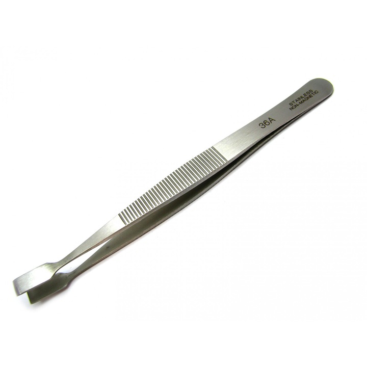 Penseta Metalica, Curbata, Varf Lat GT-1545E