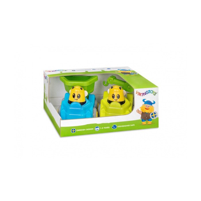 Set 2x masini, VikingToys, Albine 81380-2-green, Multicolor, 14 cm