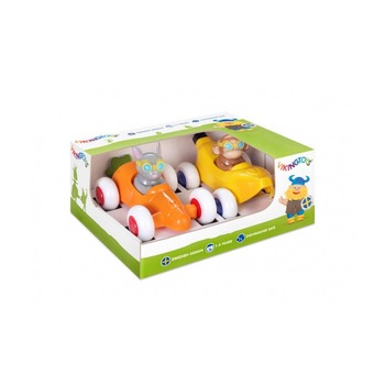Set 2x masini, VikingToys, 81360-2-monkey, Multicolor, 14 cm Set 2x masini, VikingToys, 81360-2-monkey, Multicolor, 14 cm