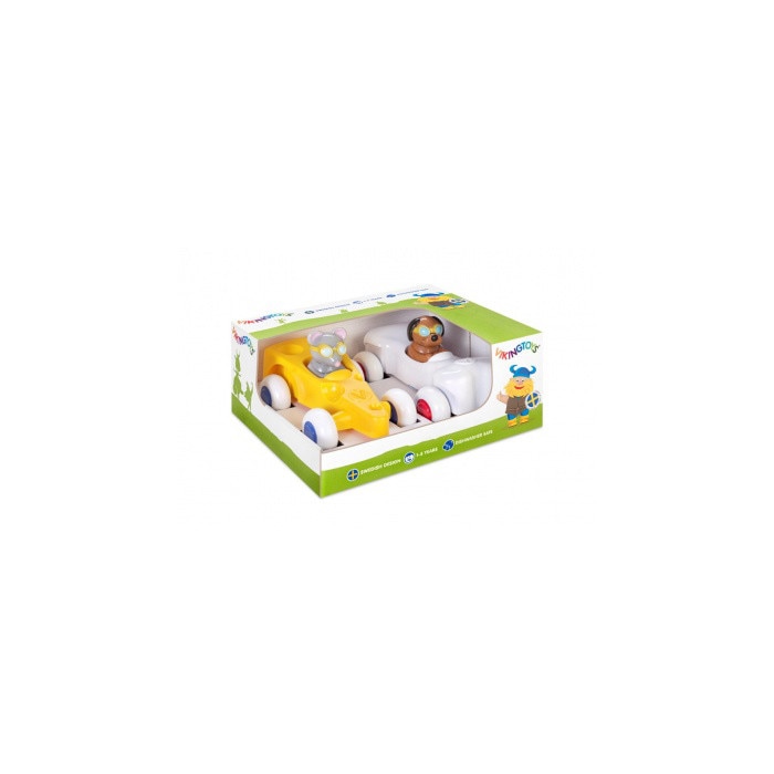 Set 2x masini, VikingToys, 81360-2-dog, Multicolor, 14 cm