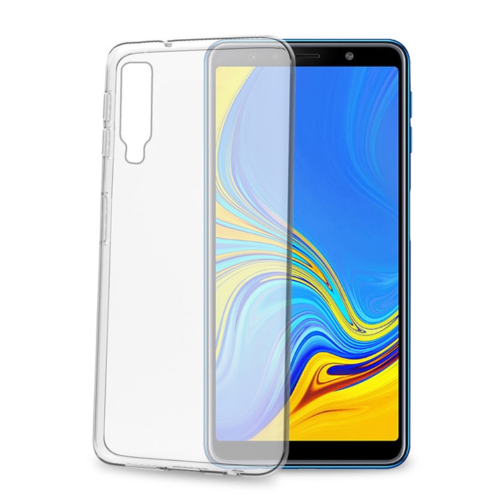 Силиконов гръб Celly GELSKIN, Samsung Galaxy A7 2018 , прозрачен