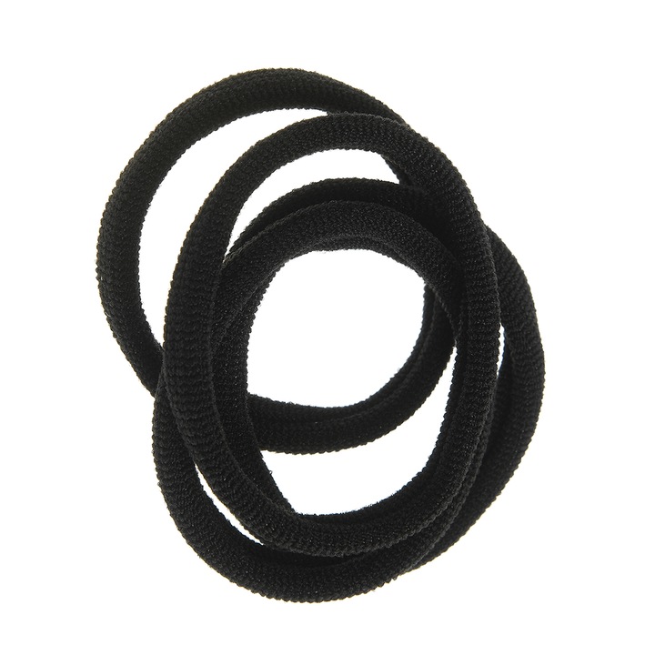 Set 4 elastice negre subtiri, Meli Melo Paris