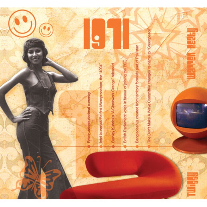 CD-kártya slágerekkel 1971-ből