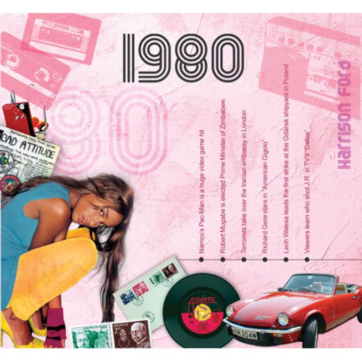 CD-kártya slágerekkel 1980-ból