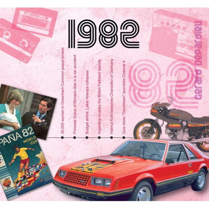 CD-kártya slágerekkel 1982-ből