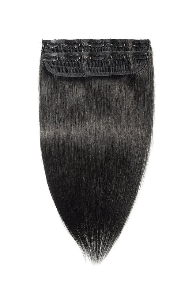 Extensii Par Natural TRESA PLATINUM Negru Natural 55 cm