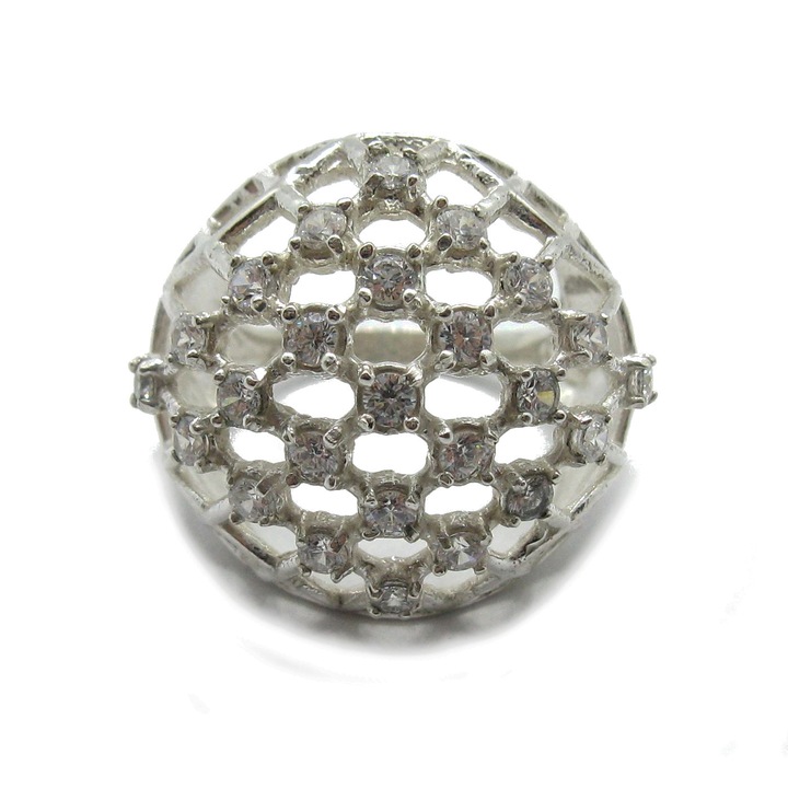 Inel dama, Empress, Argint, Argintiu