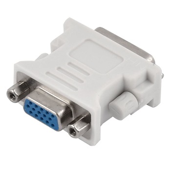 Adaptor DVI 24+5p tata la VGA mama,alb Adaptor DVI 24+5p tata la VGA mama,alb