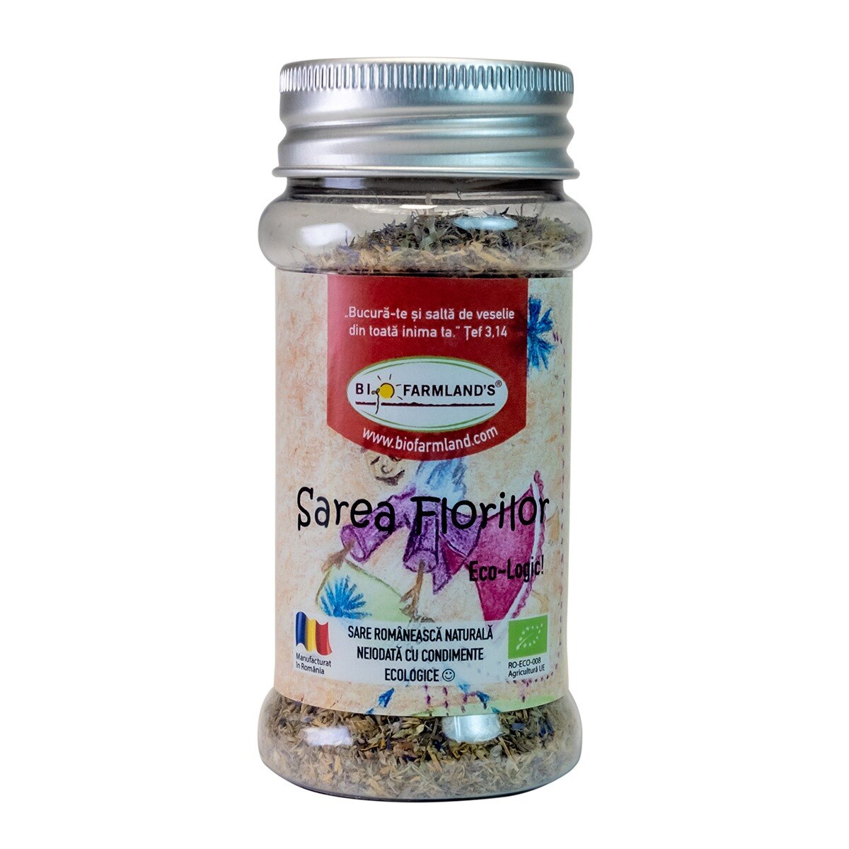 Condiment Sarea Florilor 60g (FLACON) Bio/ECO Biofarmland