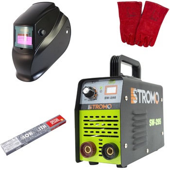 Set Aparat Sudura STROMO 295A + Masca automata +Electrozi +Palmari, Invertor Model 2019 Set Aparat Sudura STROMO 295A + Masca automata +Electrozi +Palmari, Invertor Model 2019