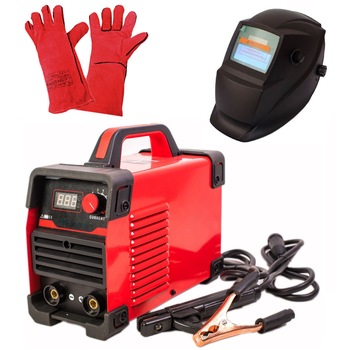 Set Aparat Sudura-Invertor 250A + Masca cu Reglaj Automat + Palmari Piele + Accesorii, Electrod 1.6-5mm, Model 2020 Set Aparat Sudura-Invertor 250A + Masca cu Reglaj Automat + Palmari Piele + Accesorii, Electrod 1.6-5mm, Model 2020
