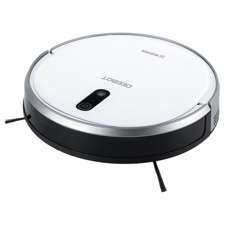 Robot de aspirare Ecovacs Deebot 710, App, Mod Max, Curatare uscata, Smart Navi, Anti-Collision, Google Home si Amazon Echo, Telecomanda, Alb