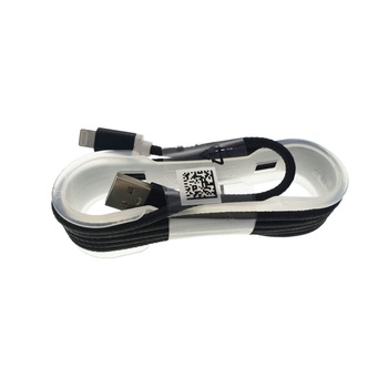 Cablu USB 2.0 lightning,invelis textil,100cm,negru Cablu USB 2.0 lightning,invelis textil,100cm,negru