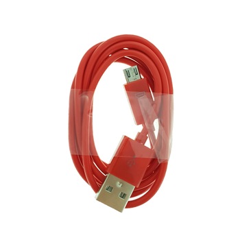 Cablu Omega micro USB , incarcare & date, 1 m, rosu cauciucat Cablu Omega micro USB , incarcare & date, 1 m, rosu cauciucat