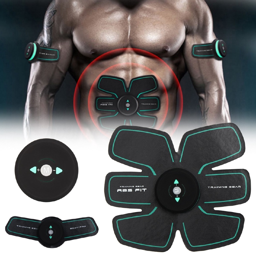 Пълен комплект Електростимулатор Green 8 Abs, Intensive Training, 6 ...