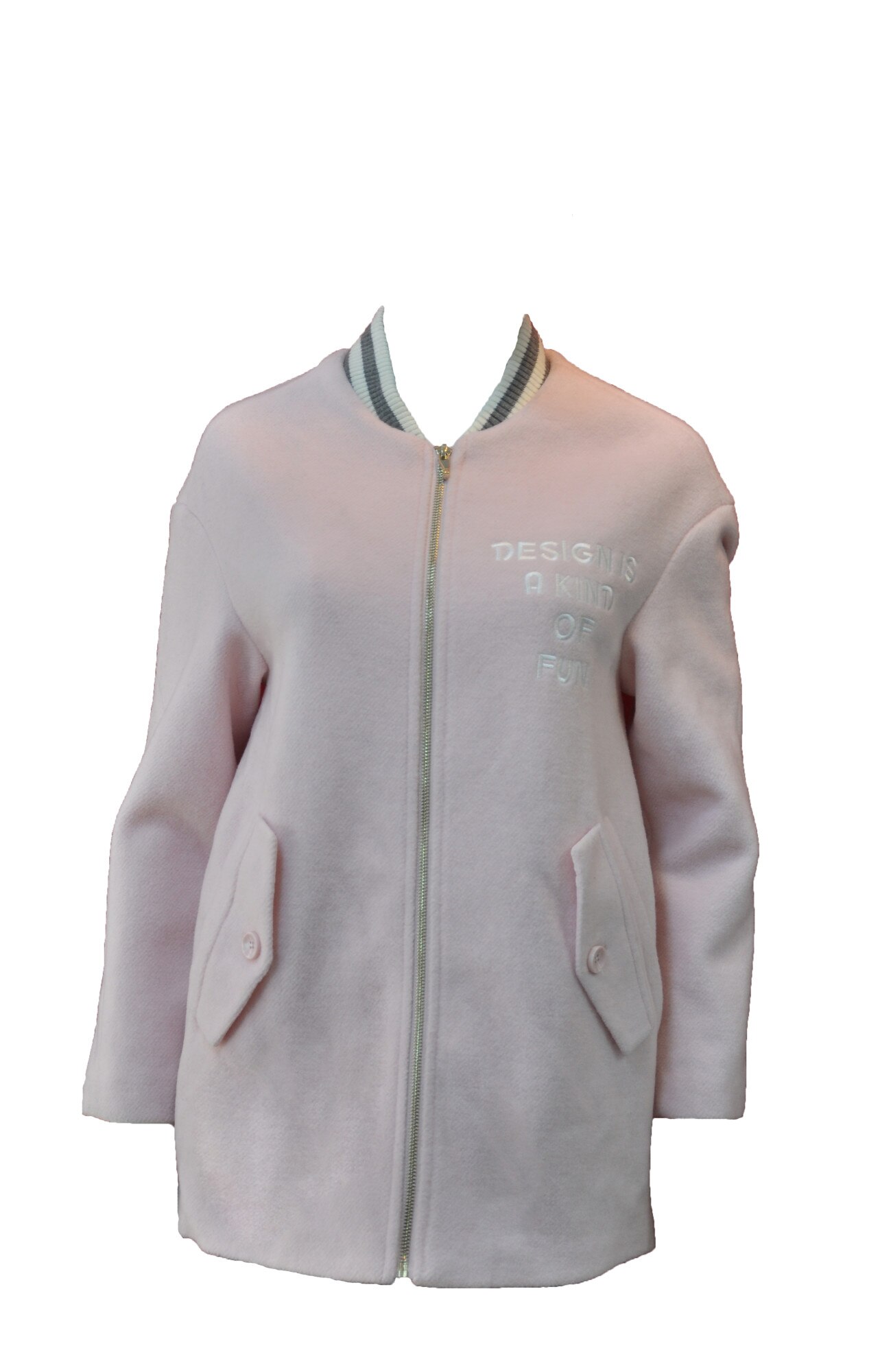 Palton casual Cache Cache, Roz pastel, S