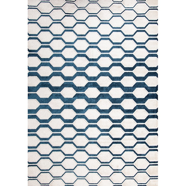 Геометричен килим Reflex 40267 Син 200x290 см