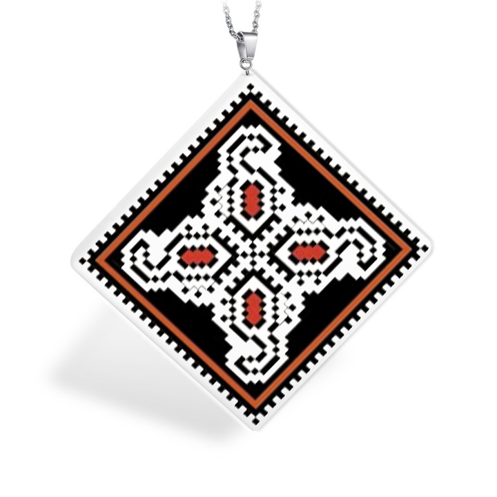 Ganelli kerámia medál, nemzeti romániai Észak-Moldovai Botosani modell