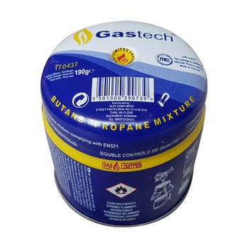 Butelie gaz 190g cu valva Gastech Butelie gaz 190g cu valva Gastech