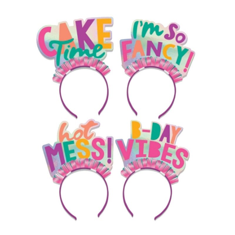 Coronite Young and Fabulous, Amscan 250839, set 4 bucati