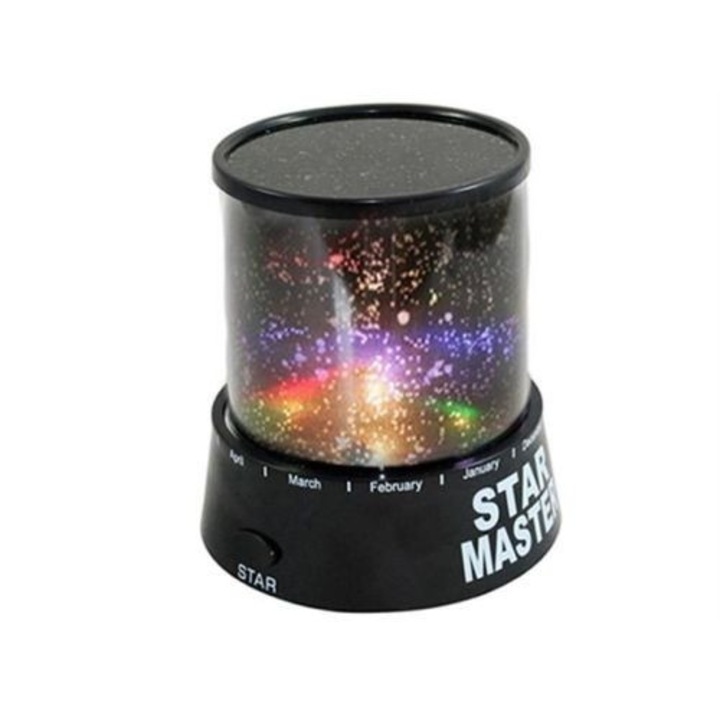 LED прожекционна лампа, ProCart, ефект на звездно небе, 2 режима на осветяване, 11.5 см