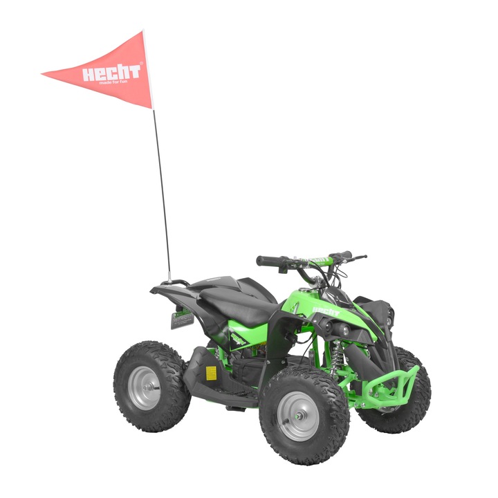 ATV electric HECHT 51060 GREEN, acumulator 36 V / 12 Ah, 35 km / h, capacitate max 70 kg, verde