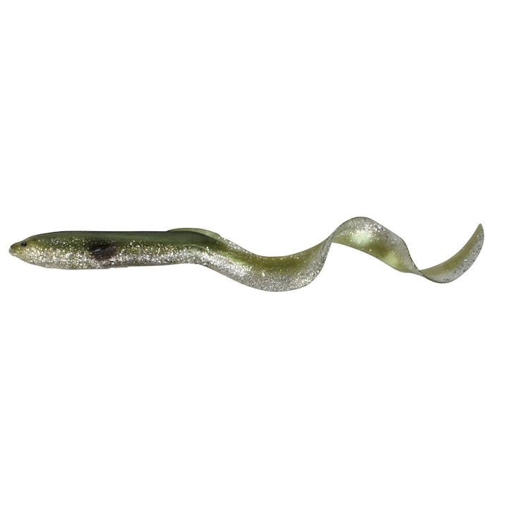 Силиконова примамка Savage Gear Real Eel, 30cm, 56гр+6гр, Green Silver, 2+2бр