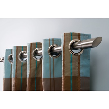 Galerie din otel, pentru perdea, 180 cm, grosime 25 mm, nichel mat, Lipstick , Vivo Galerie din otel, pentru perdea, 180 cm, grosime 25 mm, nichel mat, Lipstick , Vivo