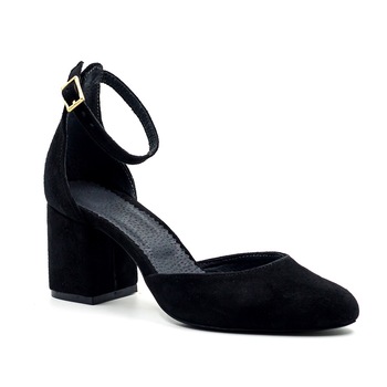 Pantofi clasici, TUNGUS, piele naturala,culoare negru velur , toc 6 cm, Negru/Velur Pantofi clasici, TUNGUS, piele naturala,culoare negru velur , toc 6 cm, Negru/Velur
