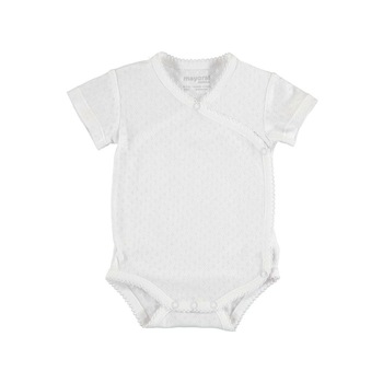 Body alb cu maneci bebe 12 luni Body alb cu maneci bebe 12 luni
