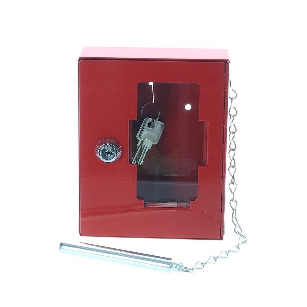 Caseta cheie urgenta NSK1 rosu cu ciocan atasat